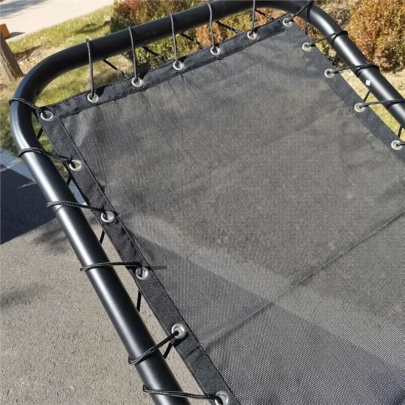 A25I-شبكة بديلة مقاومة للماء للفناء كرسي صالة معلق منحني مع حبل #4