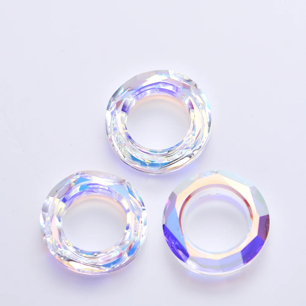 (1 piece) Original Crystals from Austria 4139 Cosmic Ring Beads Fancy Stone Loose Rhinestone for DIY Jewelry Making
