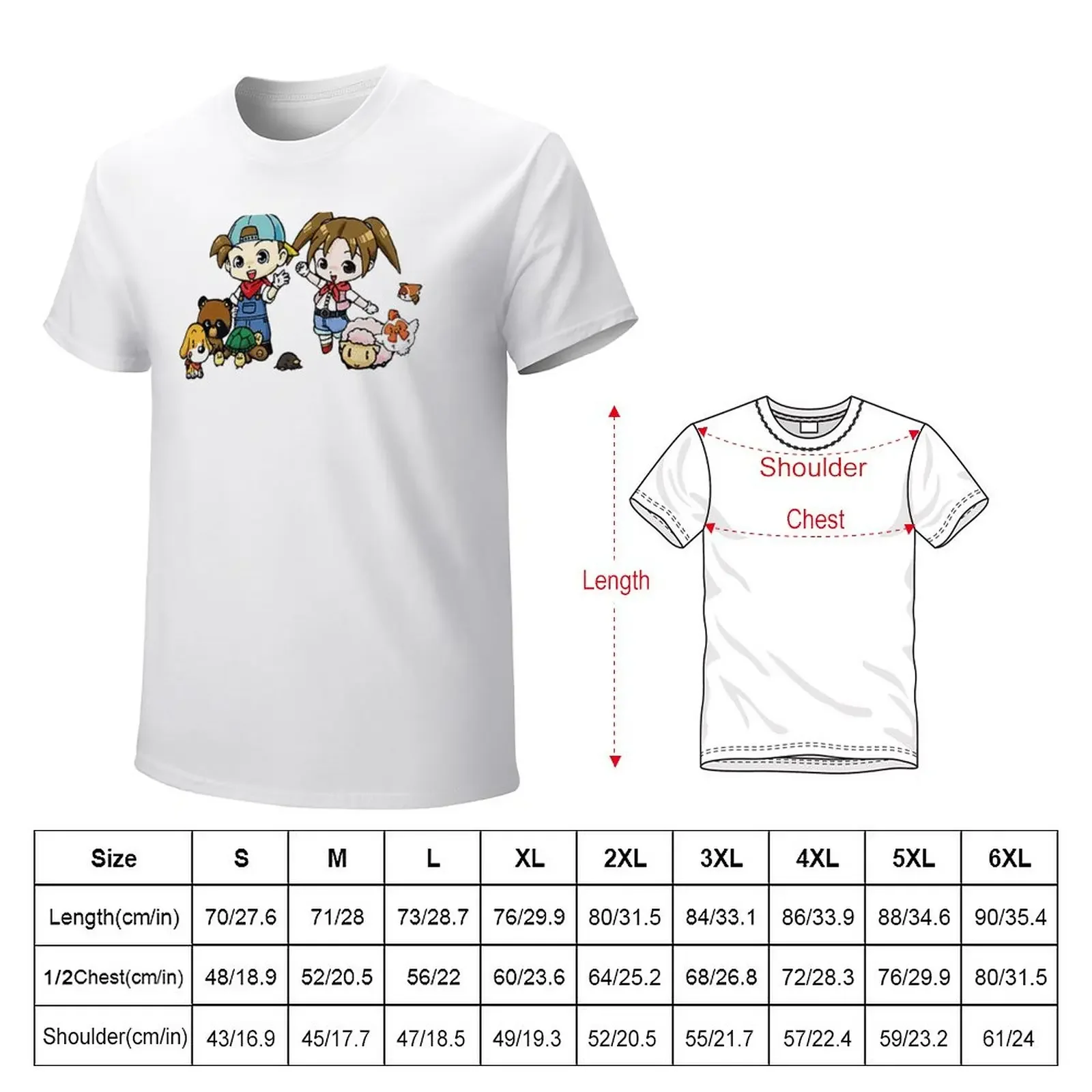 Harvest Moon T-Shirt sports fans animal prinfor boys heavyweights mens t shirts casual stylish