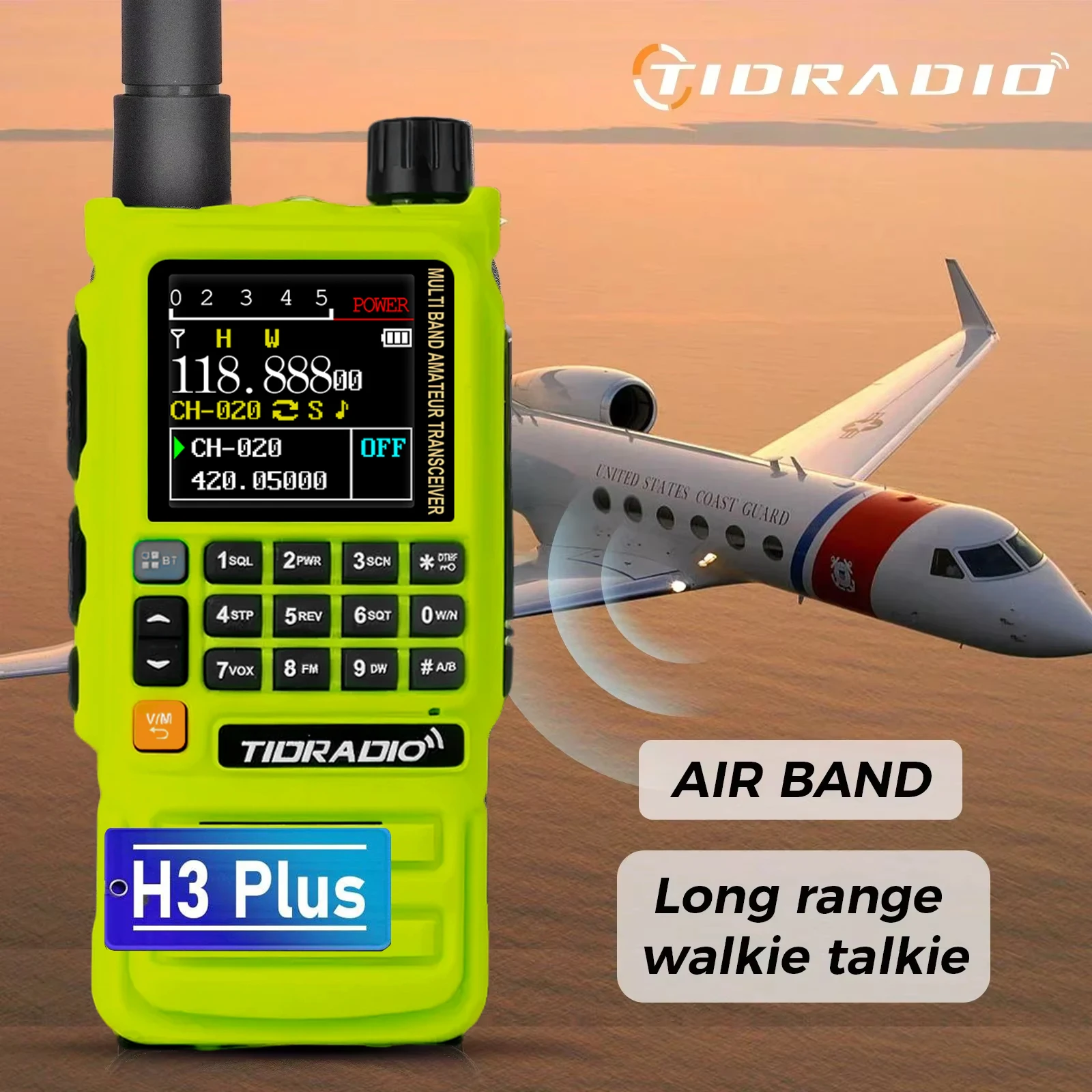 TIDRADIO H3 Plus Lange Afstand Walkie Talkies Draadloze Programmering Luchtband Lange Afstand Tweeweg Radio Frequentie Kopieerstation