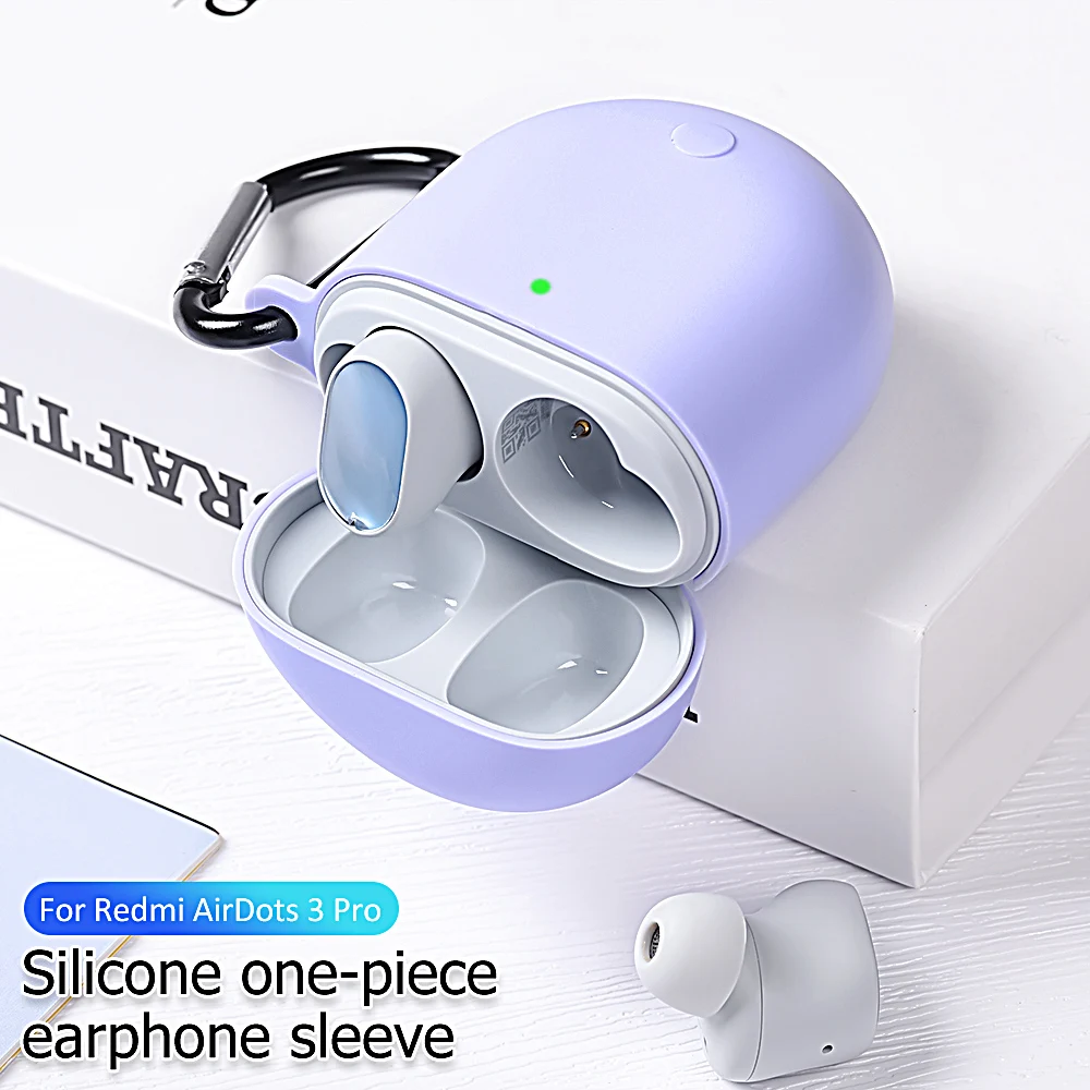 Fone de ouvido de silicone macio para Xiaomi Redmi Buds 3 Pro, Earbuds sem fio Protect Shell, Redmy Airdots 3 Pro Headphone Cover