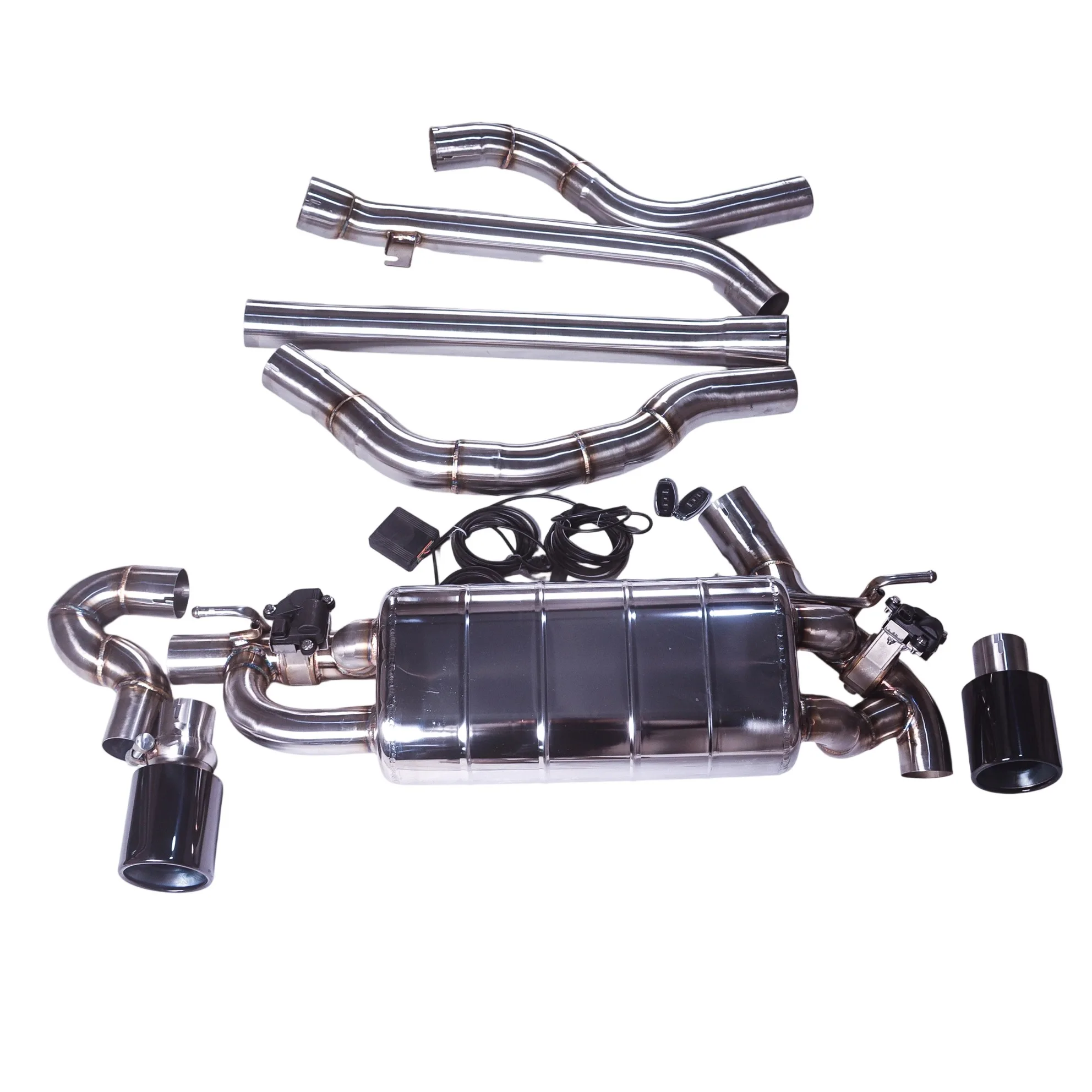 Silenziatore di scarico GFC Catback per BMW 2017 220i F22 B48 2.0T, sistema di scarico con valvola elettrica per auto realizzato con tubo SUS304