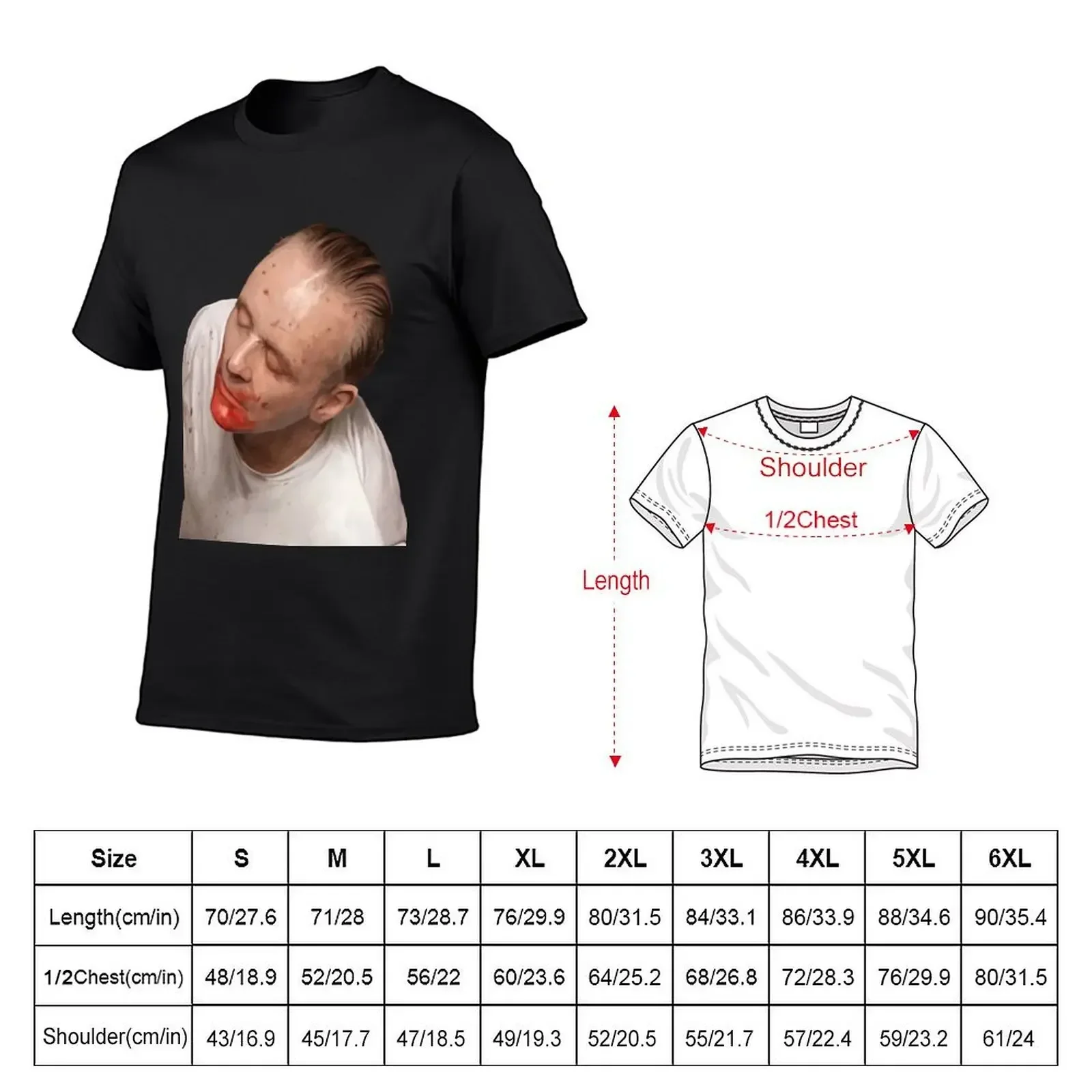 Hannibal Lecter T-Shirt cute tops plus size tops cotton graphic tees mens graphic t-shirts big and tall