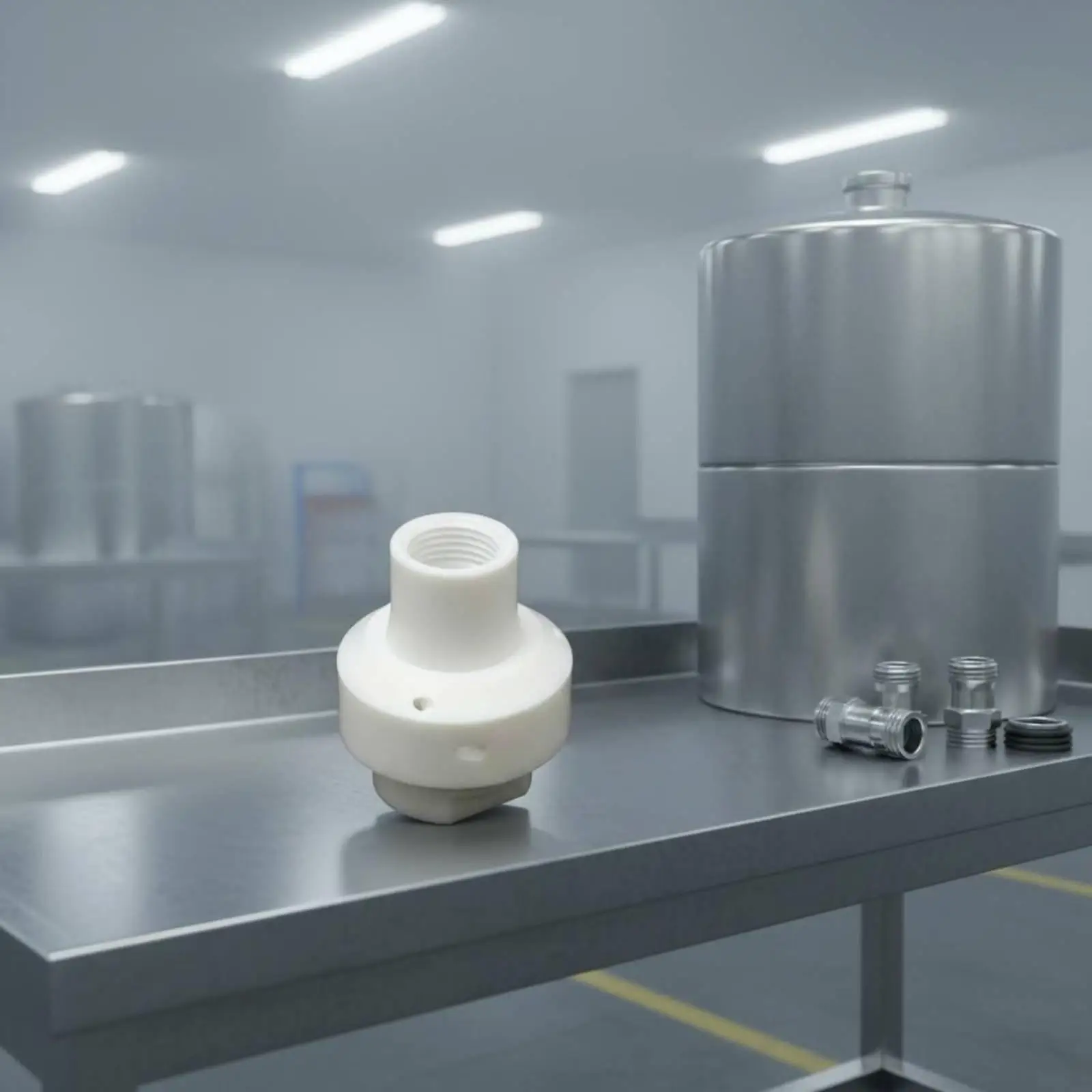 PTFE Spray Ball Automatic Rotation Tank Cleaning Nozzle Anti