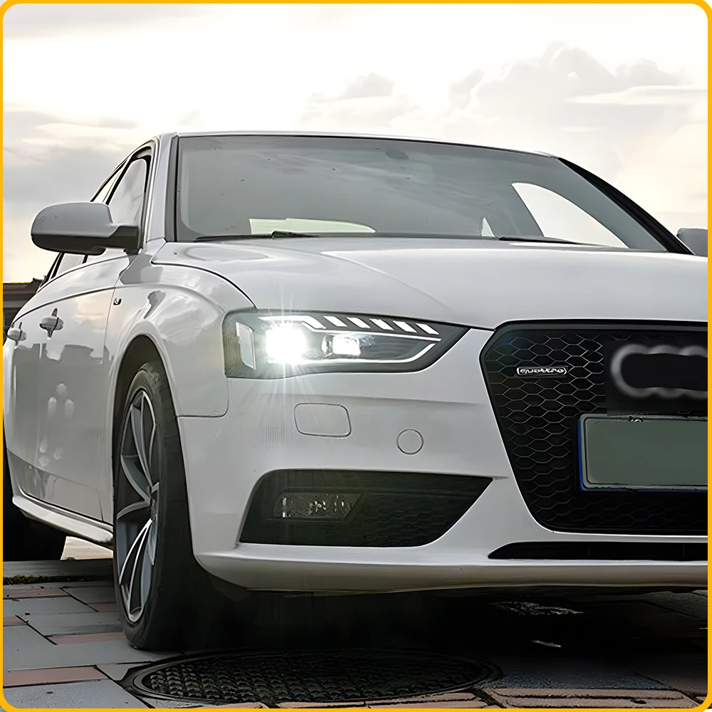 

For Audi A4 B8.5 2013-2016 Upgrade LED Auto Headlights Assembly Projector Lens Car Head Lamp Tool Plug and Play Accessories