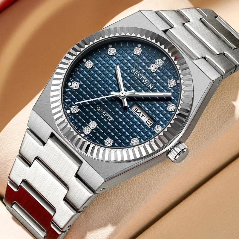 Men's Quartz Watches Fashion Luxury Male Business Wristwatch European American Style Luminous Features Stylish Watch Daily Wear