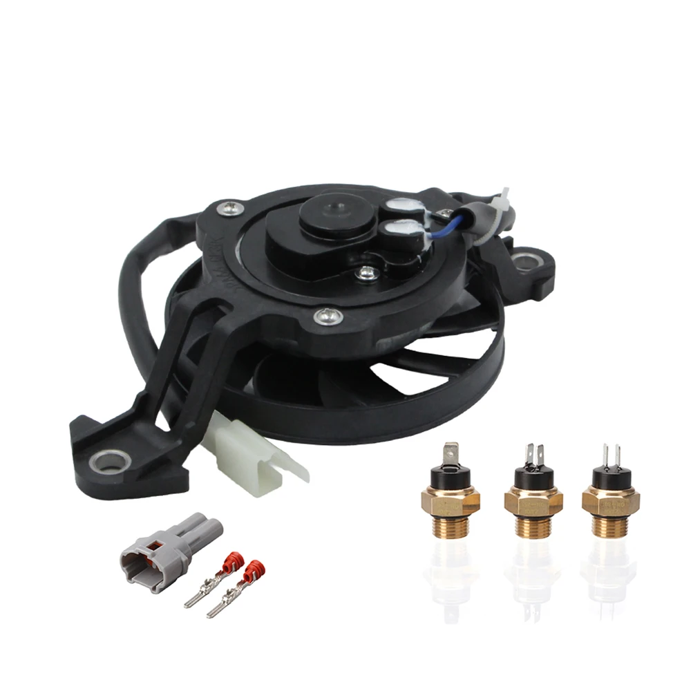 Ventilador de refrigeración eléctrico de 12V para motocicleta, radiador de motor para 150c, 200cc, 250cc, 300cc, 350cc, Quad Dirt Bike, ATV, piezas de Buggy