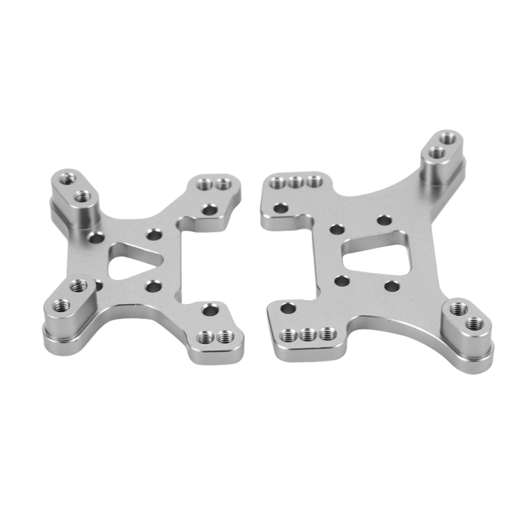 144001 Part Front and Rear Shock Tower Board Set Replacement Accessories Parts for 144001 1/14 4WD RC Car,Silver