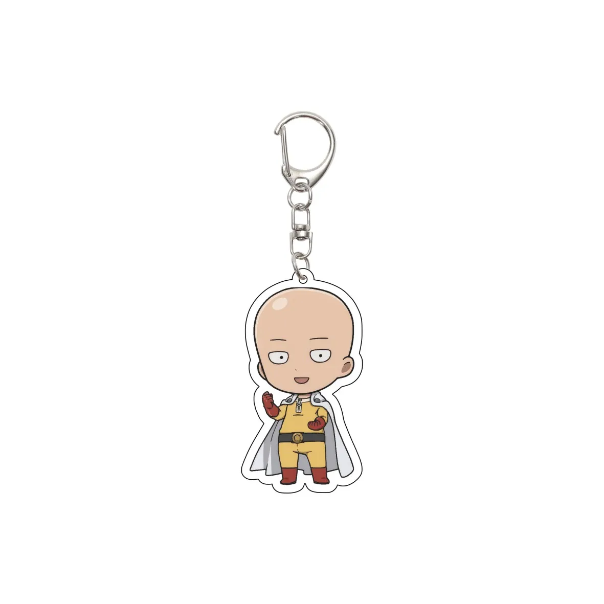 55MM Anime ONE PUNCH MAN Keychain Saitama/Genos/BLAST/Tatsumaki Key Chain Acrylic Model Plate Christmas Gifts - view 6