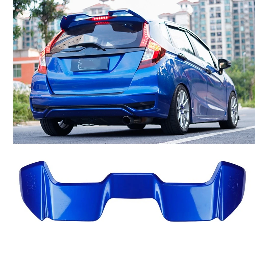 YOFER Rear Spoiler Roof Wing For Honda Fit GK5 Jazz Hatchback 2015-2019 Car Tailgate Lid Trunk Window Upper Splitter Cover Lip