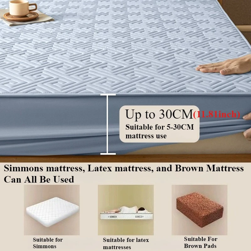 رشاقته مبطن المنزل المجهزة السرير/غطاء المرتبة تنفس حامي المجهزة غطاء سرير 90/120/135/150180/200lençol De Cama De Casal