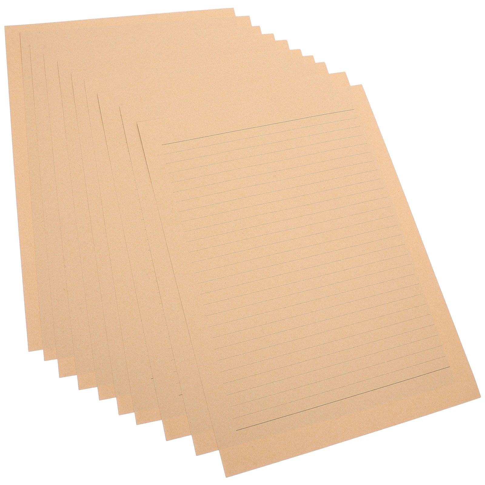 

100 Sheets Horizontal Line Notepad Kraft Paper Letter Writing Stationery Lined Writing Paper Pack Vintage Scrapbook Elegant