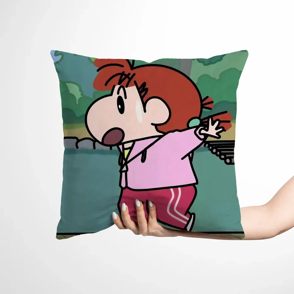 

Home and Decoration Cushions Crayon Shin-chan Pillow Cases Cushion Covers Decorative Pillows for Sofa Cover Elegant Room Sleep