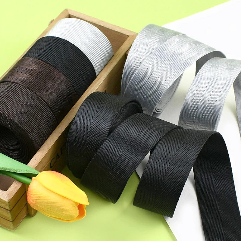 

10M 25mm Nylon Webbing Backpack Shoulder Strap Dog Collar Harness Pet Leash Webbings Luggage Binding Straps DIY Sewing Accessory