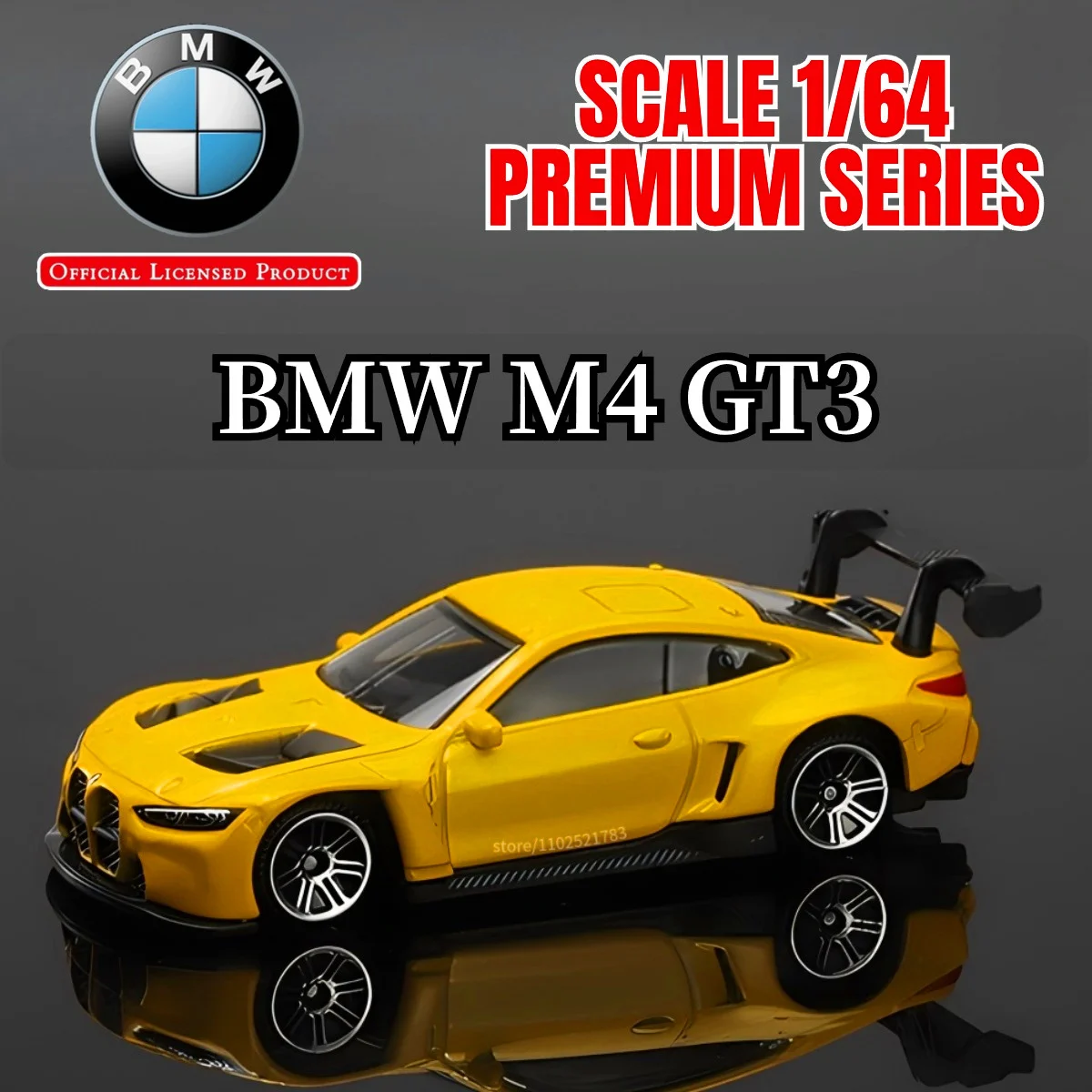 1:64 BMW M4 GT3 Replica Car Model Scale Lamborghini BMW Diecast Miniature Art Mini Vehicle Boutique Gift Kid Boy Toy