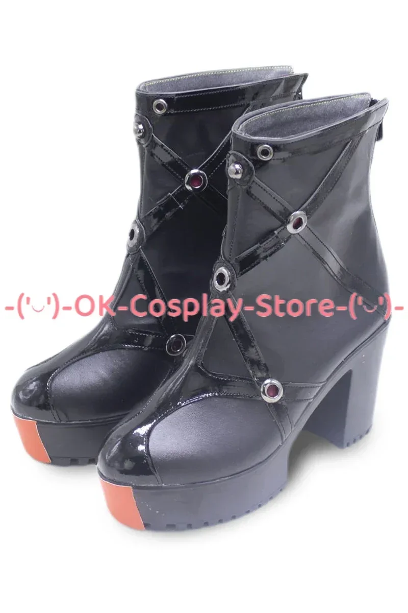 [Personnalisé] NIKKE la déesse de la victoire Rapi Cosplay chaussures à talons hauts en cuir PU chaussures Cosplay accessoire Halloween carnaval bottes
