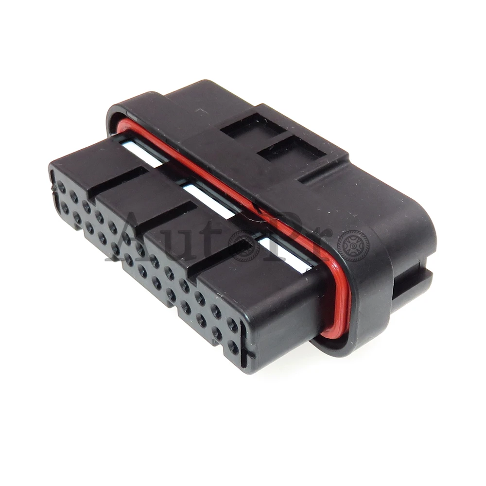 1 Set 26 Hole AC Assembly Auto Waterproof Socket with Terminal 1473712-1 1473712-2 Automobile Computer ECU Cable Connector