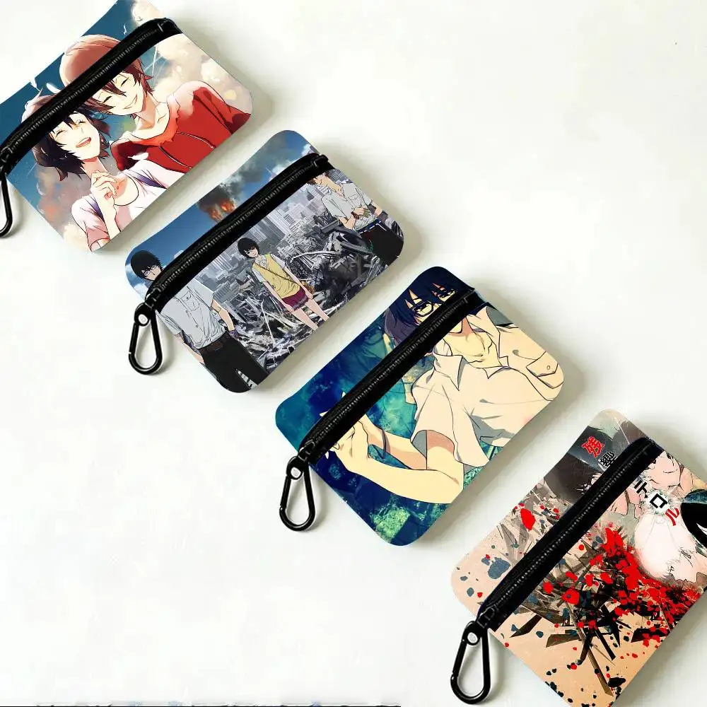 Terror In Resonance Anime Oxford Fabric Wallet With Zipper, Hanging Multifunctional Bag For Credit Cards, Keys, Coins Headphones