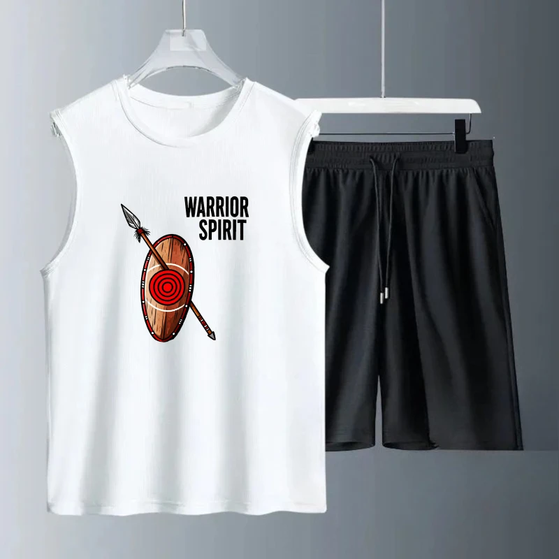 

Men's Tank top Sets Men's sweatshirt set Summe Short Sleeve+ Shorts Breathable men's suits Fashion Polyester drip clothing