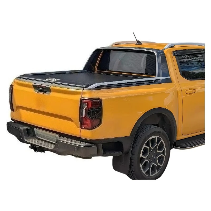 

Выдвижная ручная крышка Tonneau для пикапа Ranger, установка без сверления, алюминиевая роликовая крышка, блокировка затвора