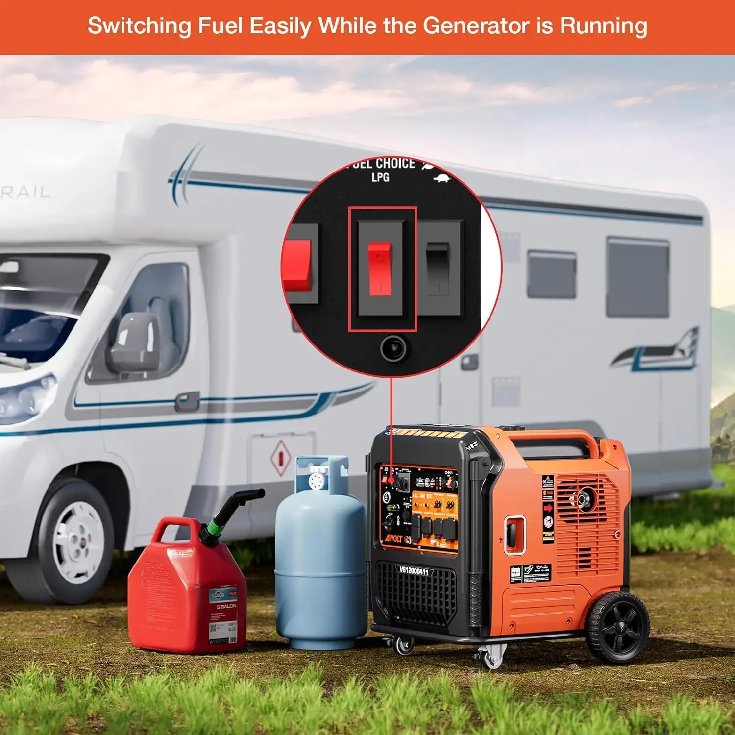 [XMSJ-مخزون محدود، اشتر الآن! ]1250 واط مولد عاكس محمول للوقود المزدوج، جهاز تحكم عن بعد/كهربائي يعمل بالغاز فائق الهدوء