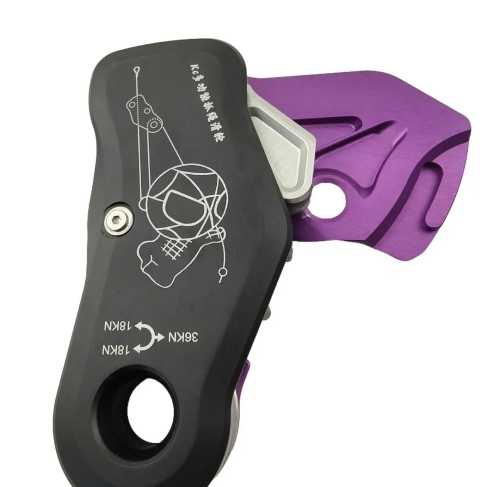 KC Multifunctional Grab Rope Pulley Ascent Descent Device，Rising Rope Grabber Pulley Knot Efficient Sliding