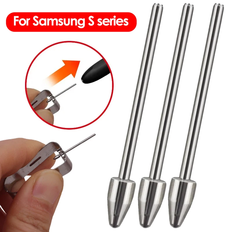 Replacable Pencil Nib for Samsung Galaxy Tab S10 Ultra S9 FE Note 20 Titanium Alloy Touch Stylus S Pen Tip Wear Resistant Tips