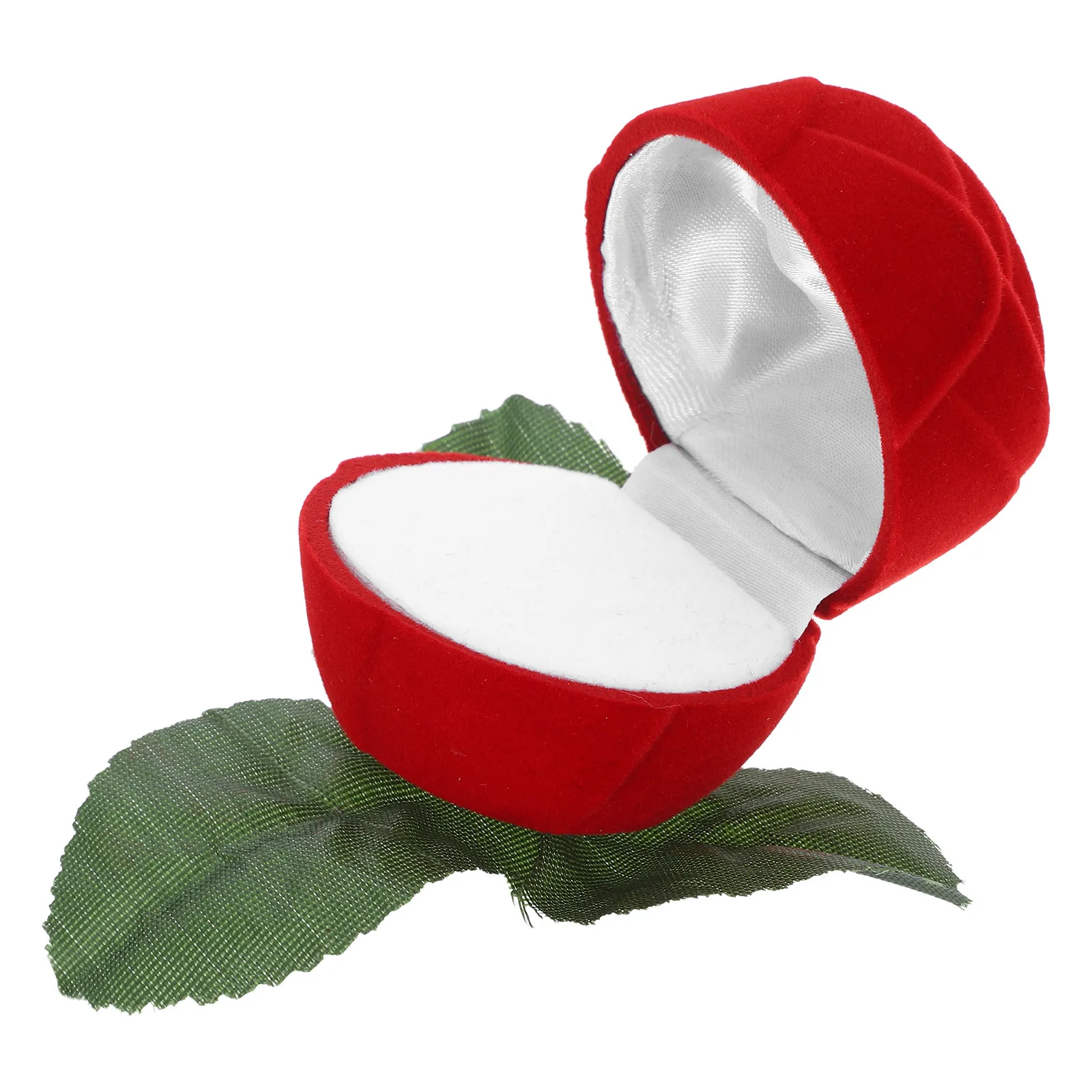 

Коробка для хранения колец с красными розами, элегантная шкатулка для ювелирных украшений, романтическая коробка для обручальных колец, для предложений руки и сердца, свадеб, дней рождения и особых случаев