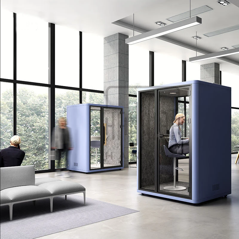 Coworking Space Acoustic Booth Sound Insulation Silent Pod for Private Calls & Meetings