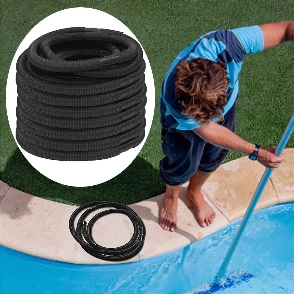 6.3m 32mm Pipe Drawing Water Hose Swimming Pool Hose Shockproof Durable Suction Hose Swimming Pool Vacuum Hose for Pool Cleaning