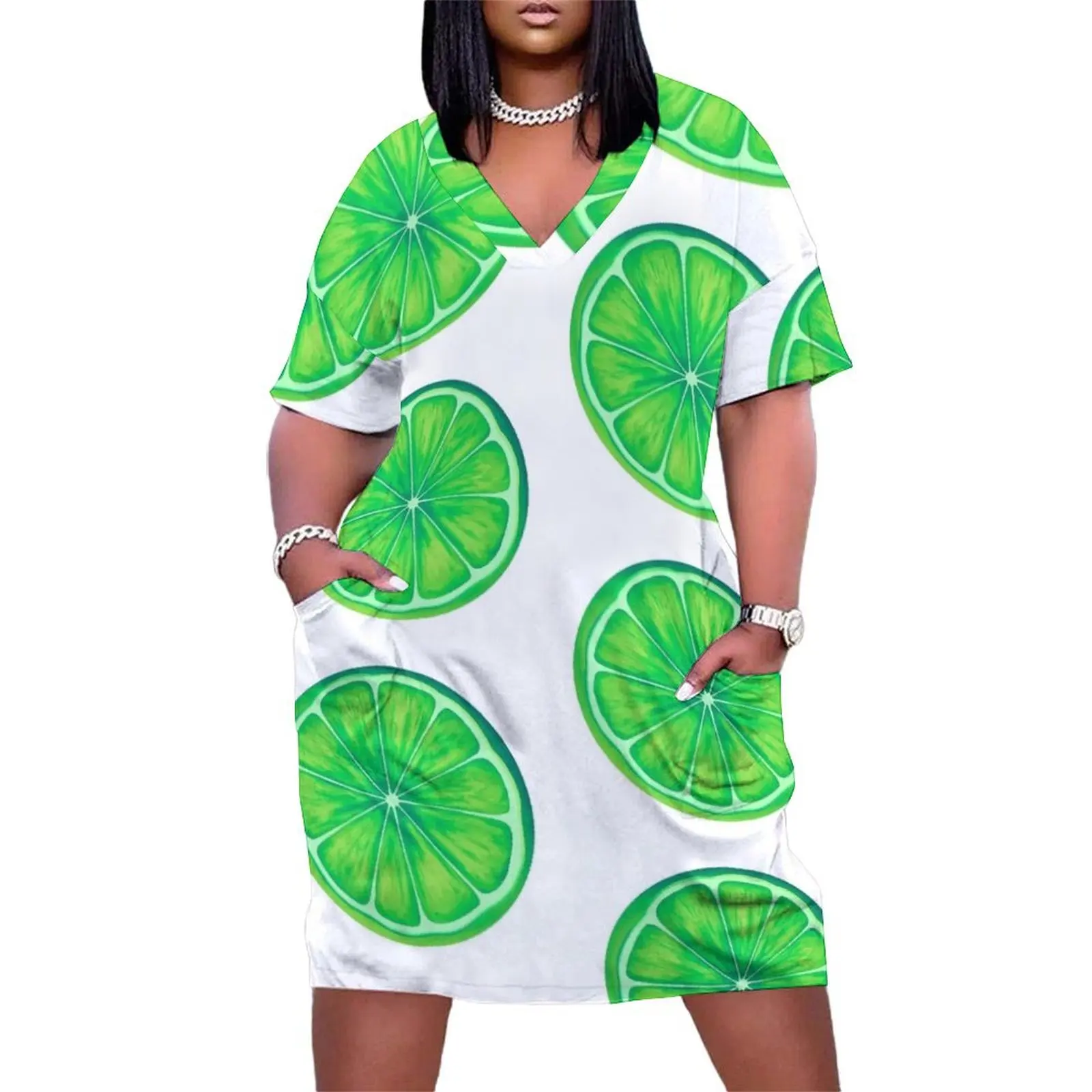 

Key Lime Loose Pocket Dress long sleeve dress womens dress