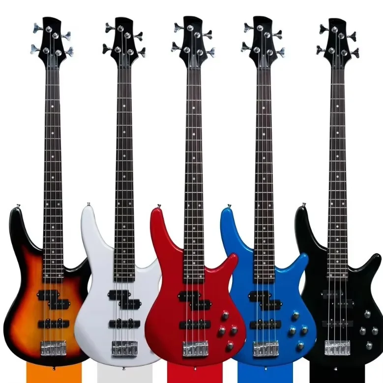 

High Quality 4/5 Strings Solid Body Electric Bass Guitar Kit Fashion Active Pickup Rosewood Fingerboard Basswood