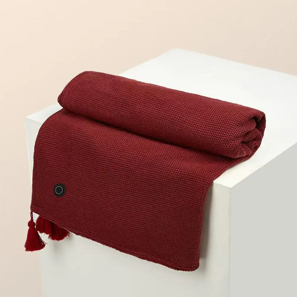 Winter Wrap Shawl with Hands-free Zipper Design Fast 15-second Heating 3 Adjustable Temperature Settings Usb Powered Portable