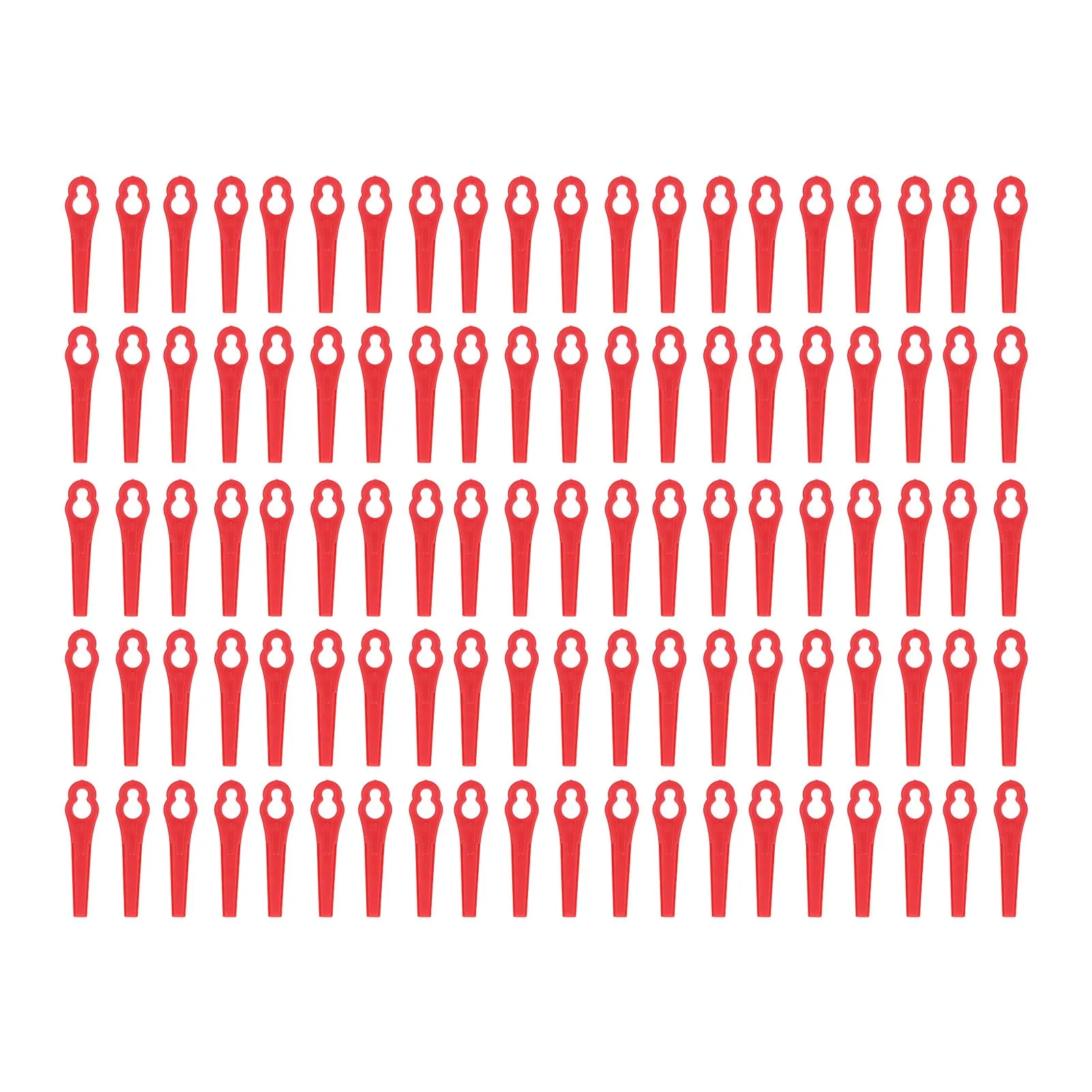 

100Pcs Green Plastic Cutter Blades Lawn Mower Replacement Cutting Tool Garden Pruning Accessory