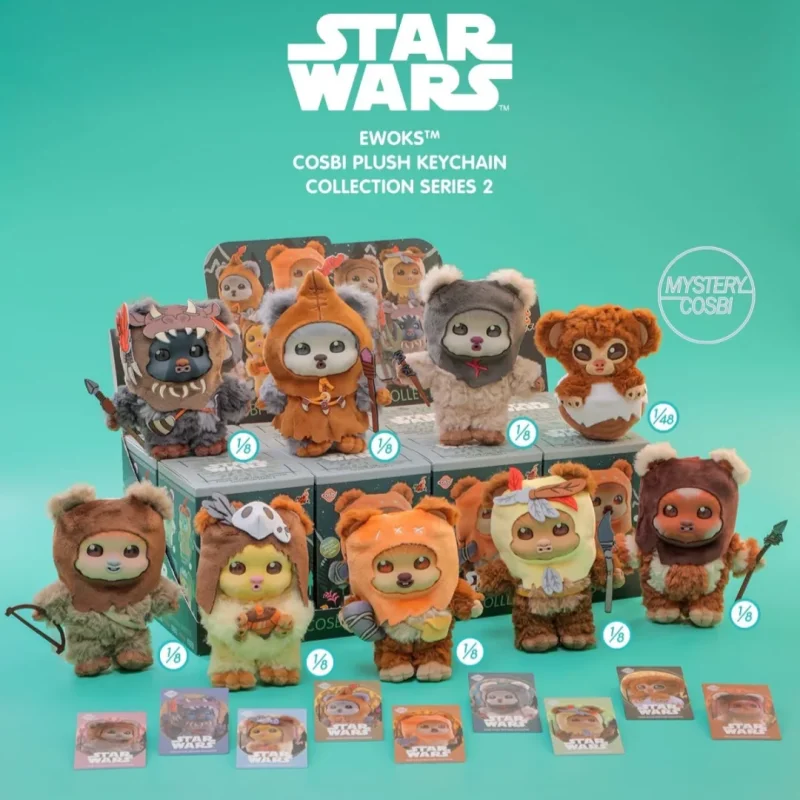 

Hot Toys Star Wars Ewoks Cosbi Series V2 Plush Blind Box Mini Figure Collectible Toy Action Figure Mystery Surprise Gift Friend