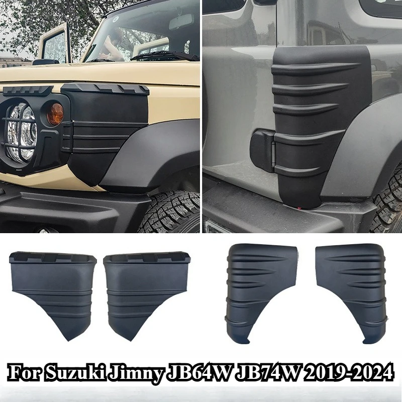 

ABS Exterior Front & Rear Auto Wrap Angle Protection Cover Fit for Suzuki Jimny JB64W JB74W 2019-2024 2-Door/4-Door