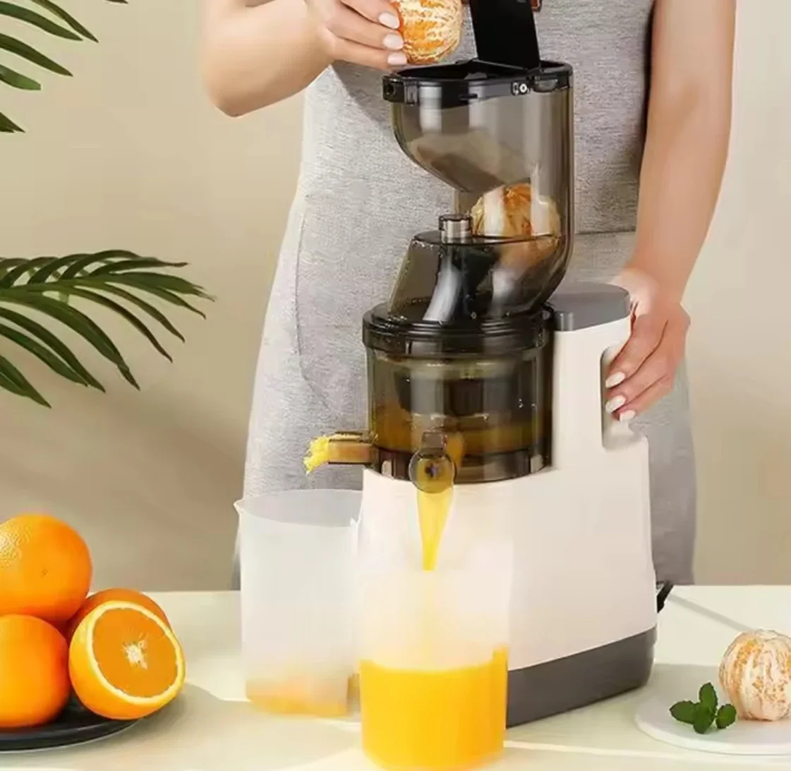 juicer Large-diameter fully automatic juicer juicer extractor machine fruit juice machine EU/US/UK