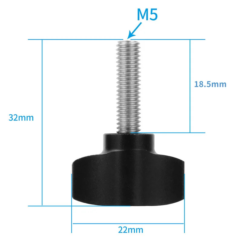 Aluminiumlegierung M5 Daumenknopf Bolzen Schraube für Gopro 13 12 für Insta360 ONE für DJI Action Osmo Kamera Stativhalterung Zubehör – Detail 28