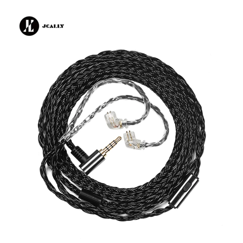 JCALLY JC16S 16 Strand 5N OFC HIFI Earphones Upgrade Cable With