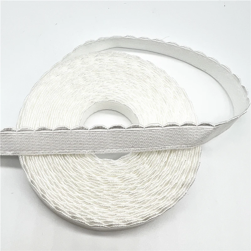 Elastic Crescent Lace Ribbon for Sewing, 10mm Width