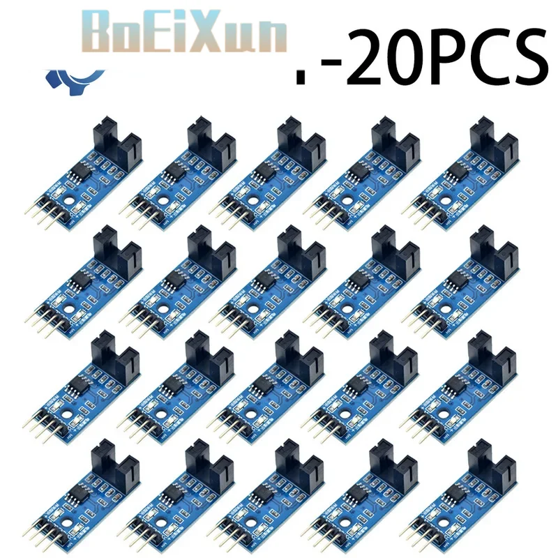 1-20PCS IR Infrared Slotted Optical Speed Measuring Sensor Optocoupler Module For Motor Test PIC AVR Speed module
