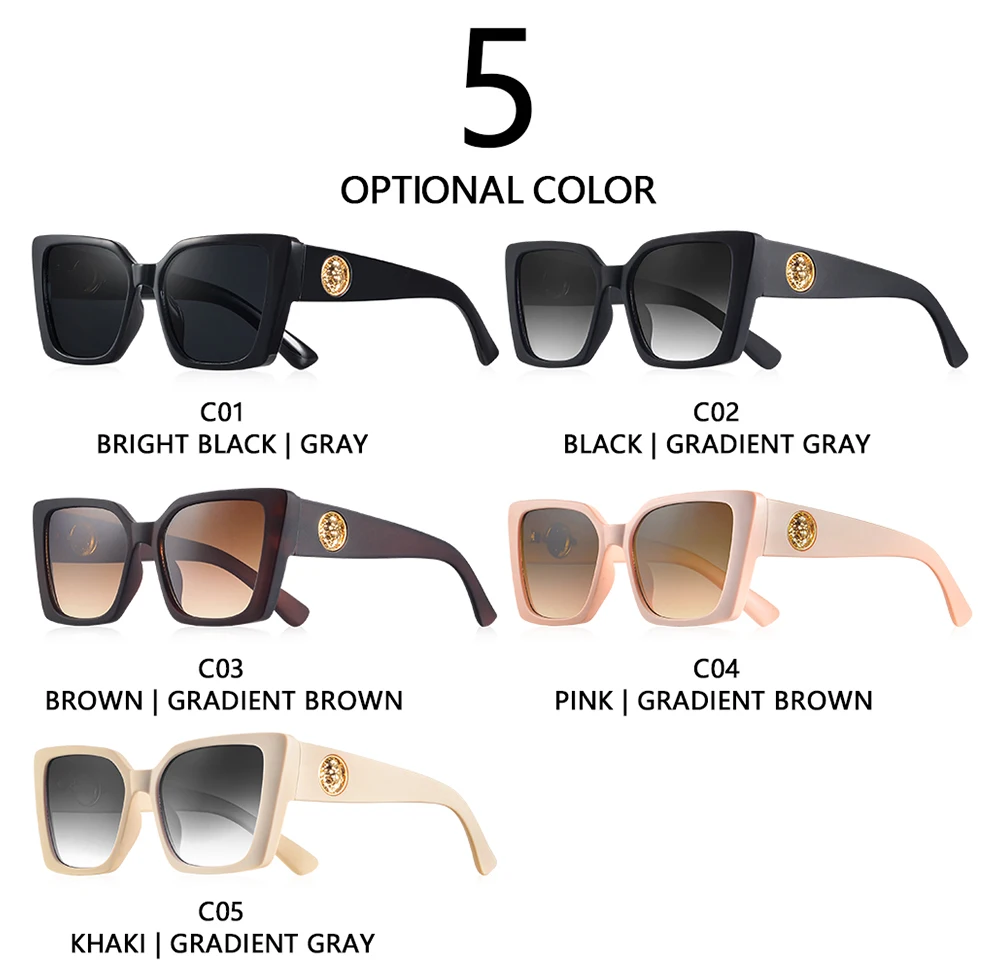 CRIXALIS Trendy Cateye Sonnenbrille Frauen 2025, Mode, Blendschutz, Farbverlauf, Sonnenbrille, weiblich, Outdoor, Reisen, Shades, Damen, UV400 – Detail 5