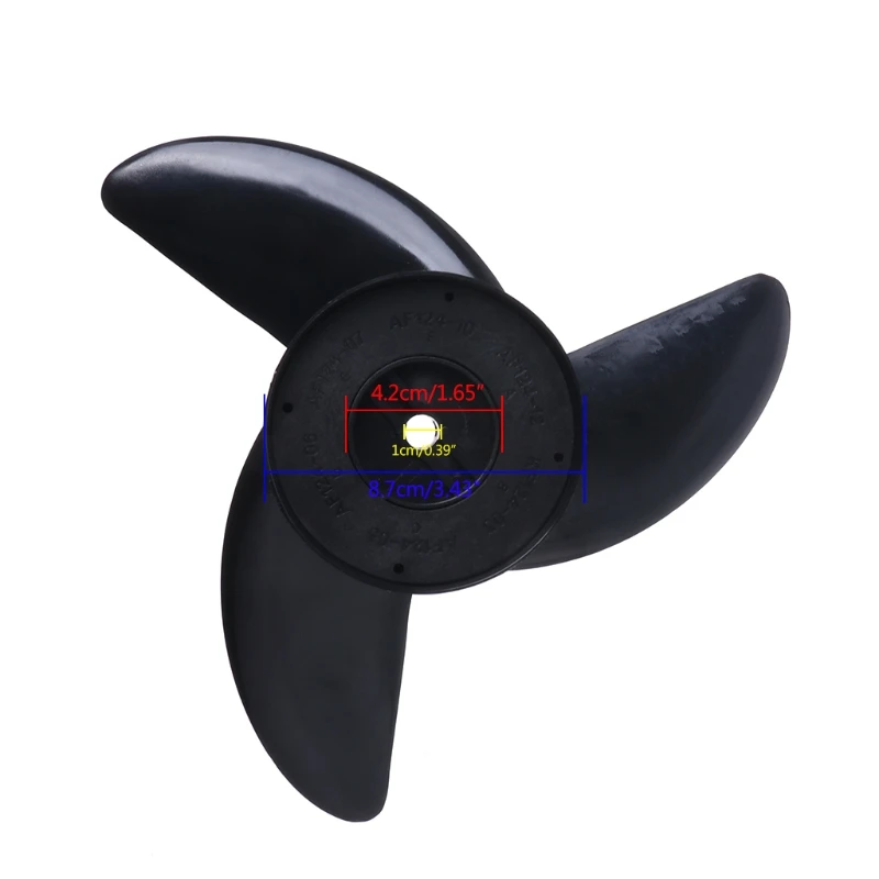 3-Blades Propellers Motors Part Nylon Props Shaft for Haibo ET34 ET44 ET54 Electric Boat Model DIY Accessories