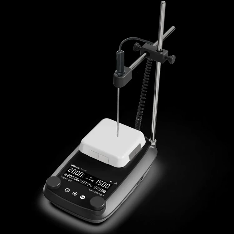 

Veidt Weight DMS4-550 ЖК-стекло Керамическая нагревательная магнитная мешалка с таймером Лучшая термомагнитная мешалка с горячей плитой