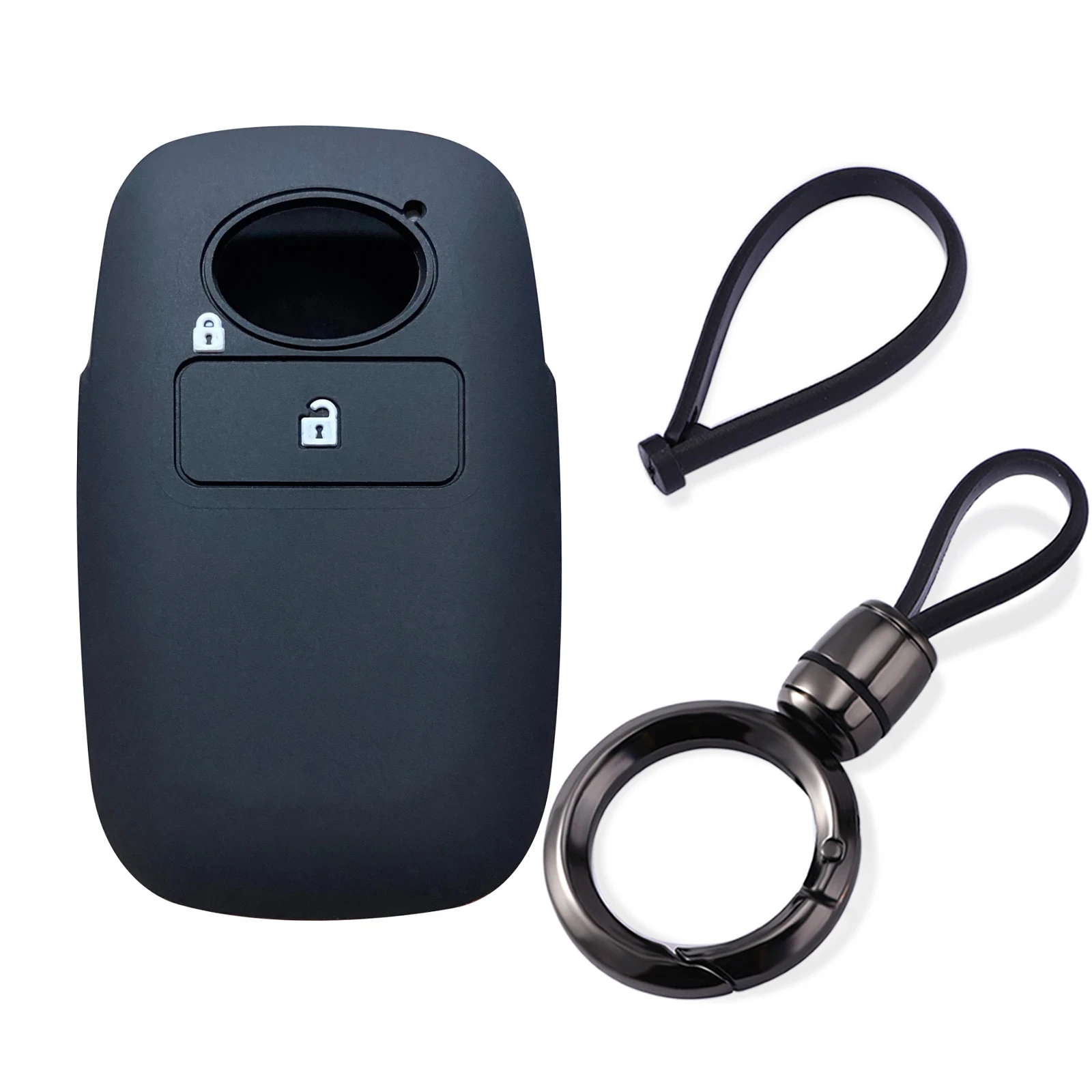 

Силиконовый чехол для ключа автомобиля Toyota RAIZE Veloz Avanza Wigo 2023, чехол для Daihatsu Rocky, держатель для ключей, чехол с дистанционным управлением для брелка-будильника
