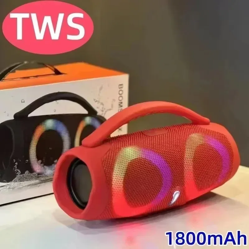 Portable Waterproof 100W High Power Bluetooth Speaker RGB Colorful Light Wireless Subwoofer 360 Stereo Surround TWS FM Boom Box image 2
