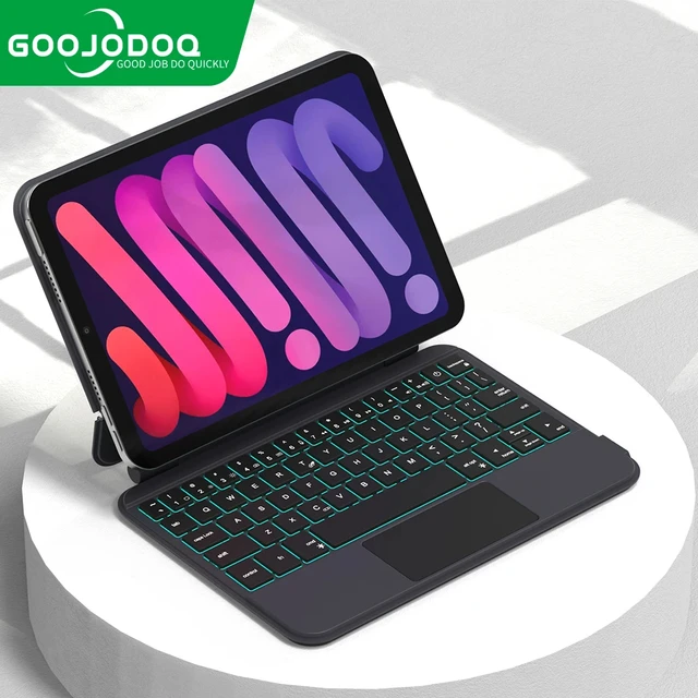 GOOJODOQ Magic Keyboard Case for iPad Mini 7 A17 Pro Mini 6 6th 