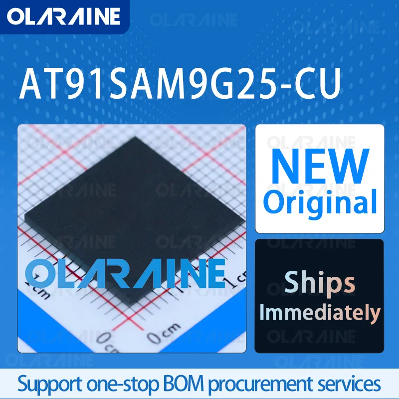

1/5/10Pcs AT91SAM9G25-CU BGA-217 Microprocessor - MPU RoHS Core ARM926EJ-S The data bus width is 32 bits Voltage 1 V