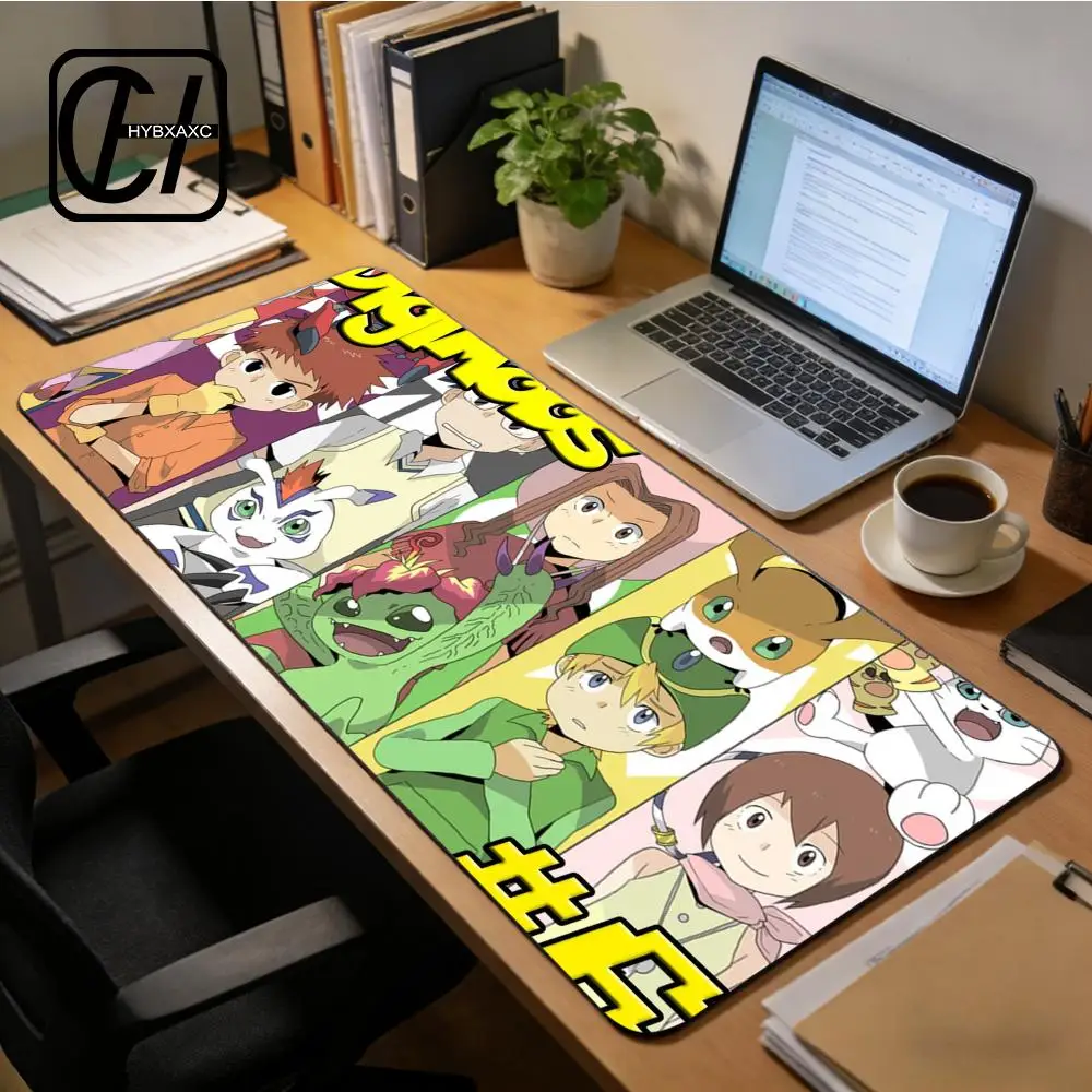 

Mousepad Anime Digimon Adventure Gamer Office Desk Mat Large Computer Non-slip Lockedge HD Print BEATBREAK Mouse Pad Accessories