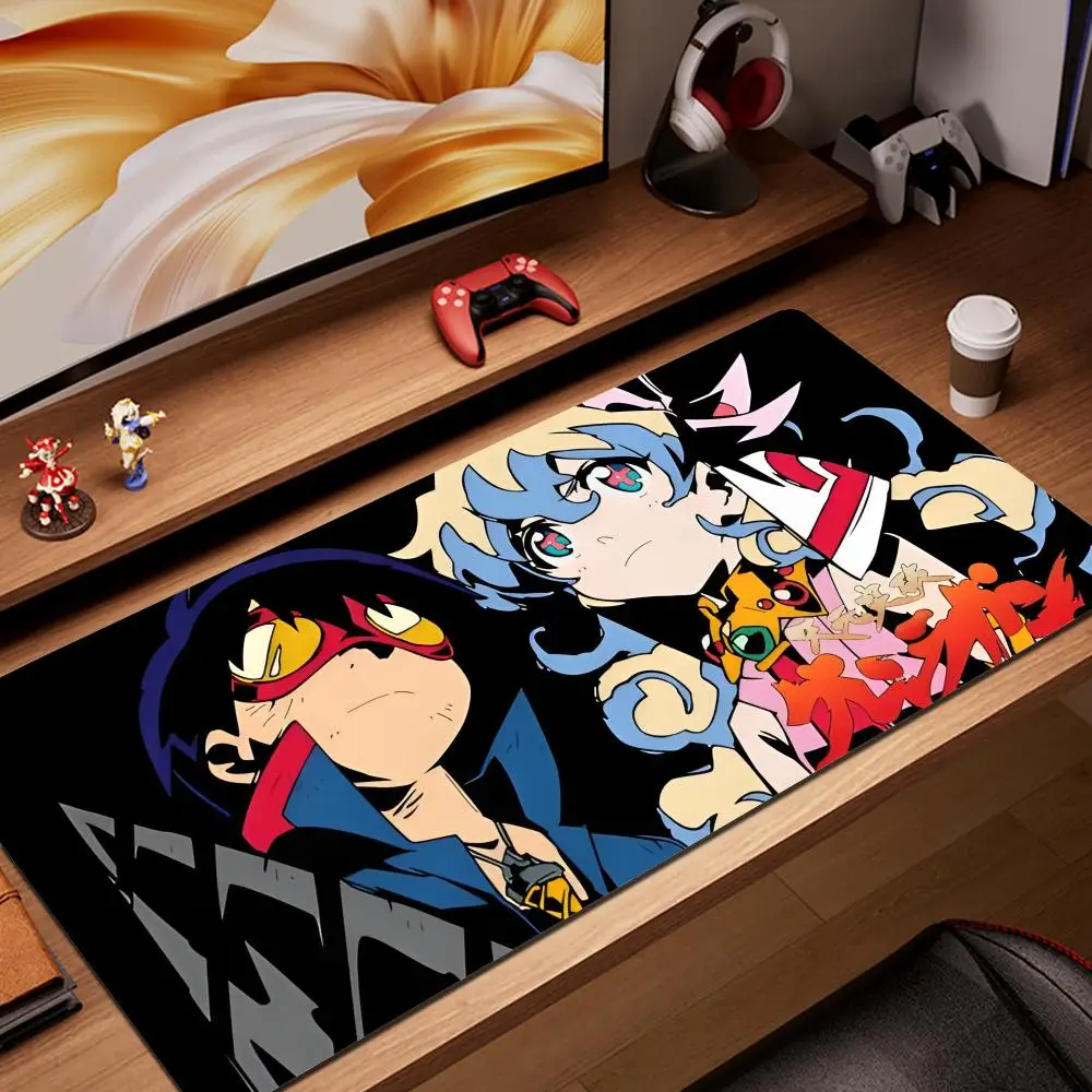 Gurren Lagann Mouse Pad Large Gaming Accessories Mouse Mat Keyboard Mat Desk Pad XXL Computer Mousepad PC Gamer Laptop Mausepad
